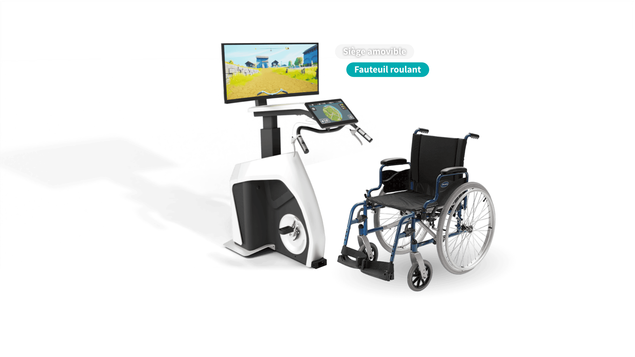Cycléo - avec fauteuil roulant